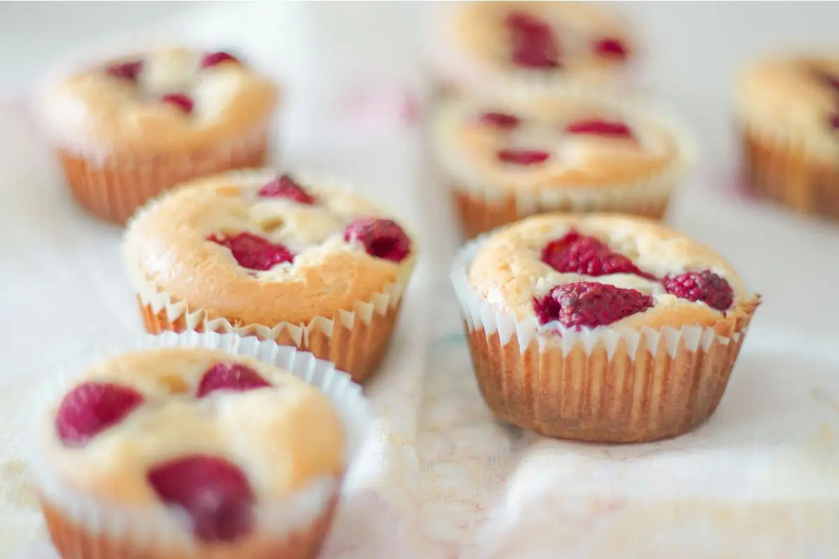 Muffins framboise et chocolat blan