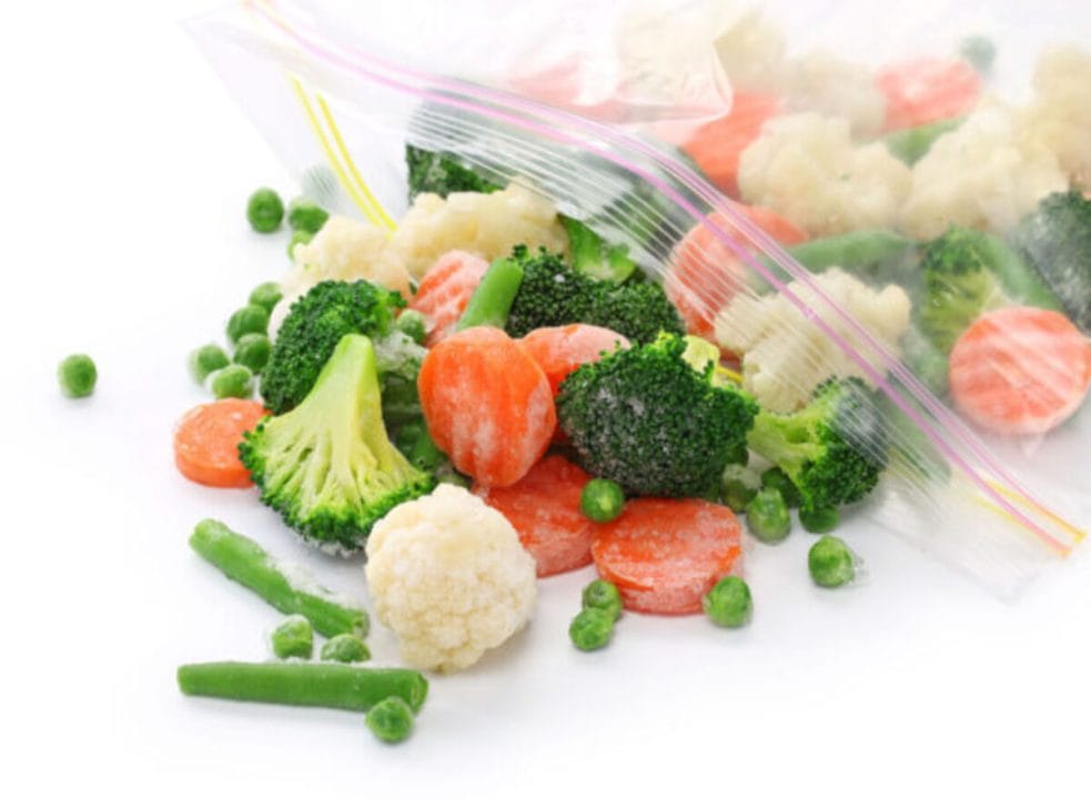 Les aliments déjà congelés